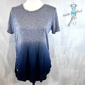 Blue ombre lightweight knit top size small
